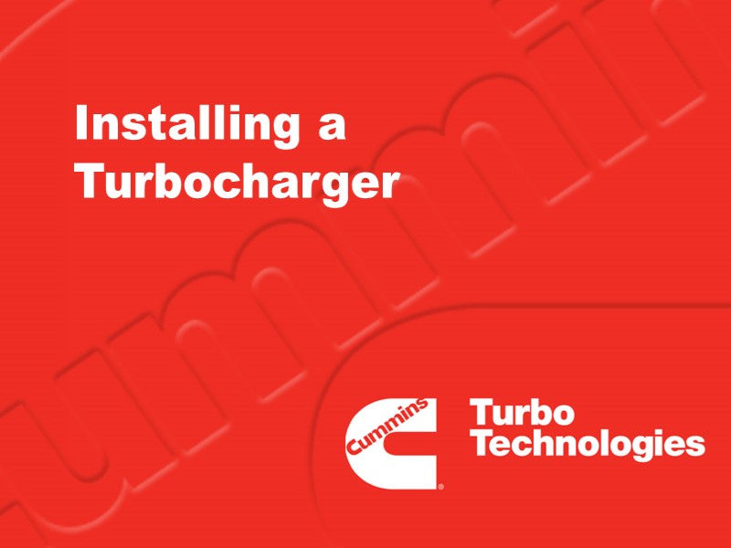 Installing a Turbocharger
